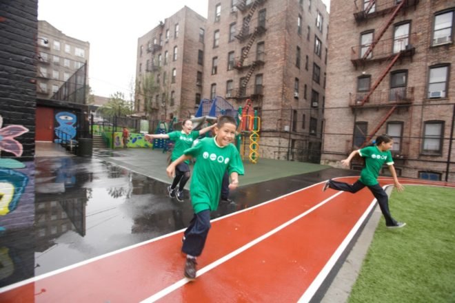 Green playgrounds, Trust for Public Land, New York Road Runners, nyc playgrounds, Throgs Neck, Bronx, green infrastructure, CS 154, harlem parks, harlem playgrounds, landscape architecture, nyc green space, manhattan playgrounds, nyc urban parks, green space nyc, sustainable park development
