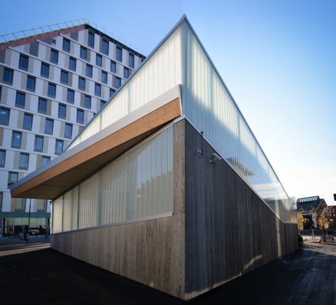 Lillestrøm Bicycle Hotel, Various Architects, norway, Ibrahim Elhayawan, bike storage, bicycle storage, urban cycling, norway's best cycling city, oslo, Lillestrøm