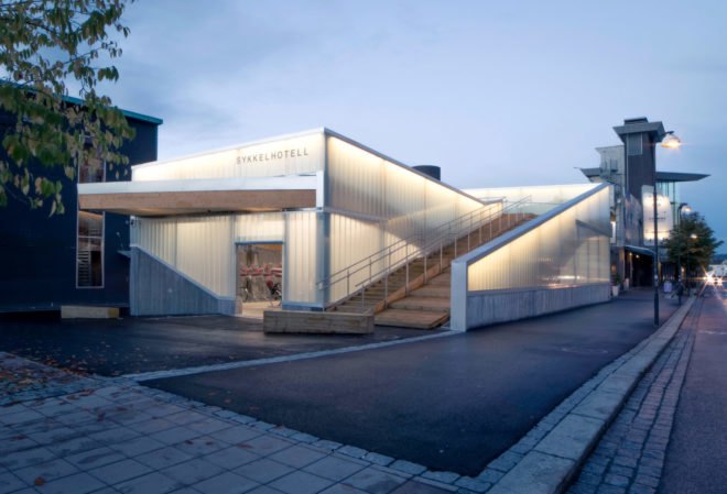 Lillestrøm Bicycle Hotel, Various Architects, norway, Ibrahim Elhayawan, bike storage, bicycle storage, urban cycling, norway's best cycling city, oslo, Lillestrøm
