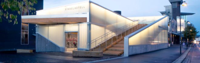 Lillestrøm Bicycle Hotel, Various Architects, norway, Ibrahim Elhayawan, bike storage, bicycle storage, urban cycling, norway's best cycling city, oslo, Lillestrøm