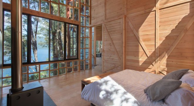 2y House, Sebastian Irarrazaval Arquitectos, treehouse, Chile, Santiago, timber cladding, natural light, wooden screens, concrete, locally sourced timber, green architecture