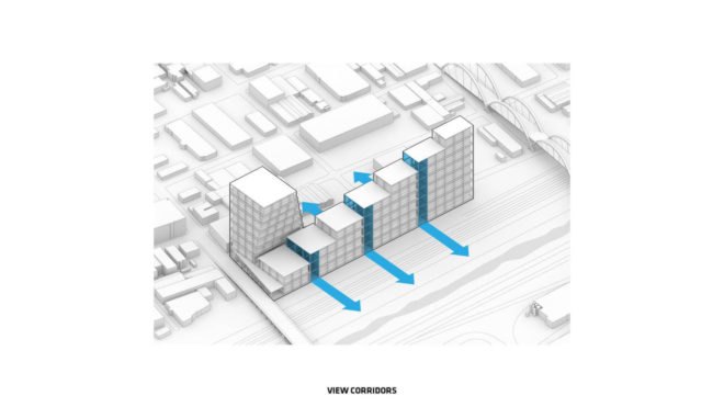 BIG Architects, mixed-use building, 670 Mesquit by BIG, concrete, Los Angeles, flexible spaces, green architecture, mezzanine, Bjarke Ingels, office spaces, retail spaces
