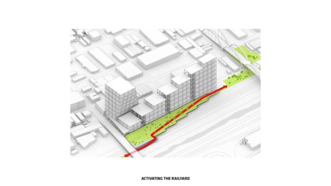BIG Architects, mixed-use building, 670 Mesquit by BIG, concrete, Los Angeles, flexible spaces, green architecture, mezzanine, Bjarke Ingels, office spaces, retail spaces