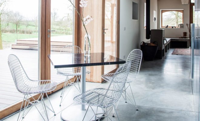 Banholt farmhouse, green renovation, farmhouse, the Netherlands, Jeanne Dekkers Architecture, courtyard, spruce, green extension, timber cladding, local artisans, locally sourced materials, green architecture