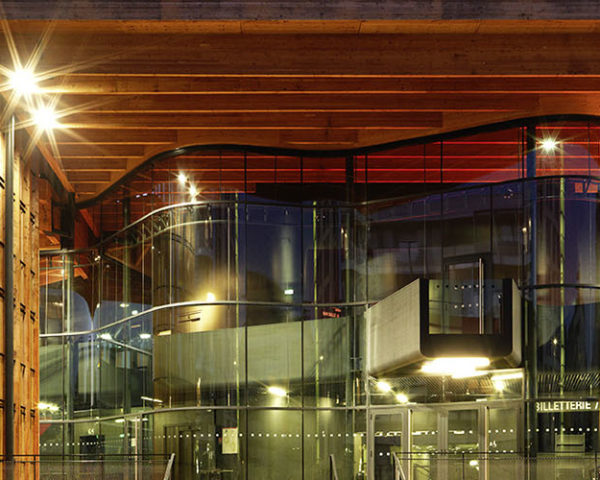 La Belle électrique, Hérault Arnod architectes, Electronic music, Electronic music concert hall, Grenoble Centre for Contemporary Art, Concert hall design, Grenoble music hall, larch board exterior, timber architecture, timber buidling materials,