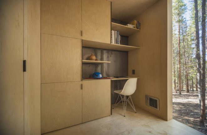 COBS Year-Round Micro Cabins, Colorado Building Workshop, University of Colorado Denver, micro-cabins, Colorado, green cabins, hot rolled steel, low-maintenance building, concrete, green architecture, rainscreens, insulation, plywood