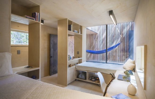 COBS Year-Round Micro Cabins, Colorado Building Workshop, University of Colorado Denver, micro-cabins, Colorado, green cabins, hot rolled steel, low-maintenance building, concrete, green architecture, rainscreens, insulation, plywood