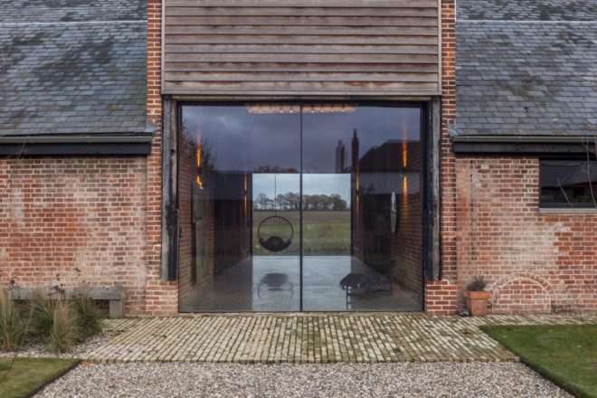 Church Hill Barn by David Nossiter Architects, Church Hill Barn in Suffolk, Church Hill Barn renovation, renovated barn building in Suffolk, farm building renovated into homes, barn transformed into modern home,