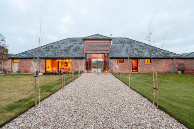 Church Hill Barn by David Nossiter Architects, Church Hill Barn in Suffolk, Church Hill Barn renovation, renovated barn building in Suffolk, farm building renovated into homes, barn transformed into modern home,
