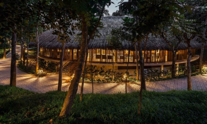 Dusai Resort & Spa, VITTI Sthapati Brindo, green resort, Bangladesh, traditional building techniques, cottage, green architecture, swimming pool, eco-resort