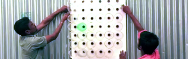 eco cooler, air conditioner, zero energy ac, zero energy air conditioner, diy design, diy, recycled bottles, recycled materials, recycled design, top inhabitat story 2016