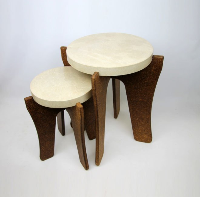 Ecovative, bioMASON, Biofabricate 2016, mushroom, mushrooms, mushroom furniture, furniture, sustainable furniture, green furniture, sustainable design, green design, Tafl Table, Tafl Table by Ecovative and bioMASON