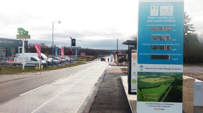France, Wattway, Colas, solar, solar power, solar energy, solar road, solar roads, solar panel road, solar panel roads, solar panel, solar panels, photovoltaic, photovoltaic panel, road, roads, infrastructure