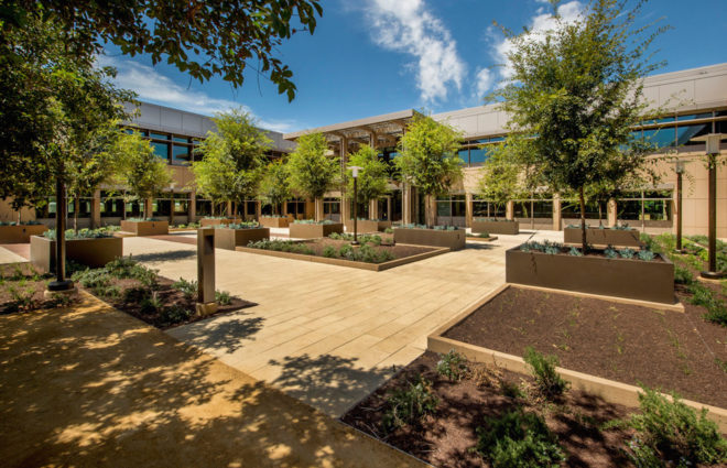 Hanover Page Mill by Form4 Architecture, LEAF Award in the Best Sustainable Development category, Hanover Page Mill, Hanover Page Mill LEED, sustainable Silicon Valley office, net-zero Silicon Valley architecture