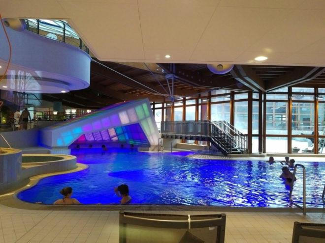 Krieger Architects Engineers, Obermaintherme, Thermal Baths, Light Transmitting Concrete, LUCEM light transmitting concrete , Bad Staffelstein, Bavaria thermal baths, natural stone pools, thermal bath design, urban design, translucent concrete, LED modules