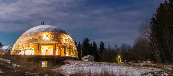 Hjertefølgers, Benjamin and Ingrid Hjertefølger, Hjertefølger family, Nature House, Nature House by Benjamin and Ingrid Hjertefølger, Arctic Circle geodesic dome house, geodesic dome home, life in Nature House, Nature House cob, Arctic Circle cob home