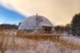 Nature House, Nature House by Benjamin and Ingrid Hjertefølger, Benjamin and Ingrid Hjertefølger, Hjertefølger, Hjertefølgers, Heartfollower, Heartfollowers, geodesic, geodesic dome, geodesic dome home, solar geodesic dome, cob, cob home, cob house, cob architecture, Norway, Arctic Circle, sustainable home, sustainable house, sustainable living