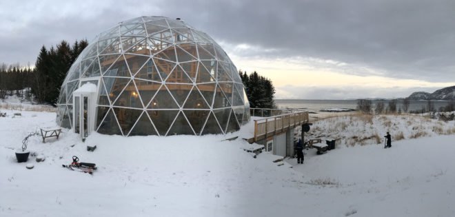 Nature House, Nature House by Benjamin and Ingrid Hjertefølger, Benjamin and Ingrid Hjertefølger, Hjertefølger, Hjertefølgers, Heartfollower, Heartfollowers, geodesic, geodesic dome, geodesic dome home, solar geodesic dome, cob, cob home, cob house, cob architecture, Norway, Arctic Circle, sustainable home, sustainable house, sustainable living