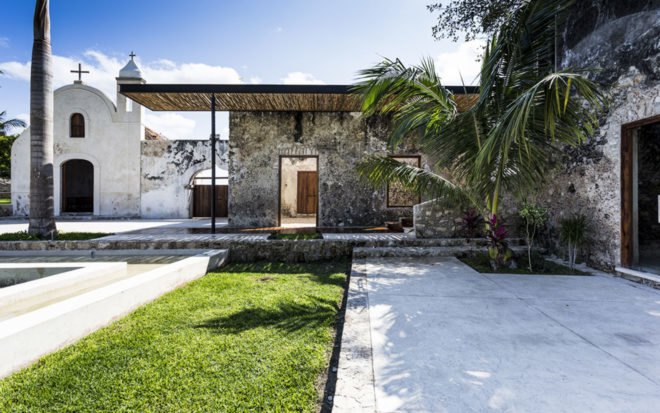 AS Arquitectura, R79 Arquitectura, Niop Hacienda, green renovation, Mexico, boutique hotel, green architecture, stone, concrete, steel, wood