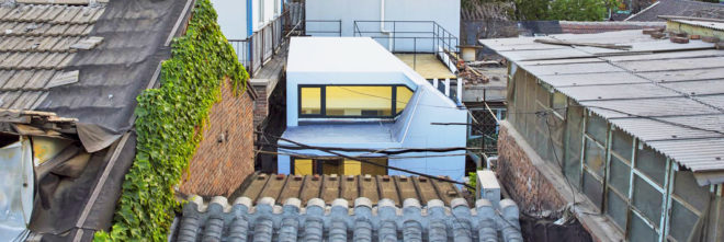 china, people's architecture office, china pao, prefabricated home, prefab home, urban housing, urban dwellings, hex key, mrs fan's plugin house, plugin tower