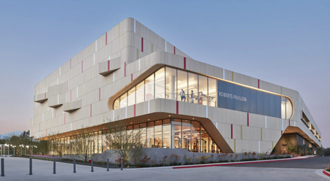 Roberts Pavilion at Claremont McKenna College, sustainable Roberts Pavilion, sustainable gym, eco-friendly gym design, green gym architecture, Roberts Pavilion by John Friedman Alice Kimm Architects, California drought friendly architecture