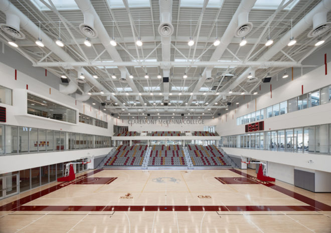 Roberts Pavilion at Claremont McKenna College, sustainable Roberts Pavilion, sustainable gym, eco-friendly gym design, green gym architecture, Roberts Pavilion by John Friedman Alice Kimm Architects, California drought friendly architecture