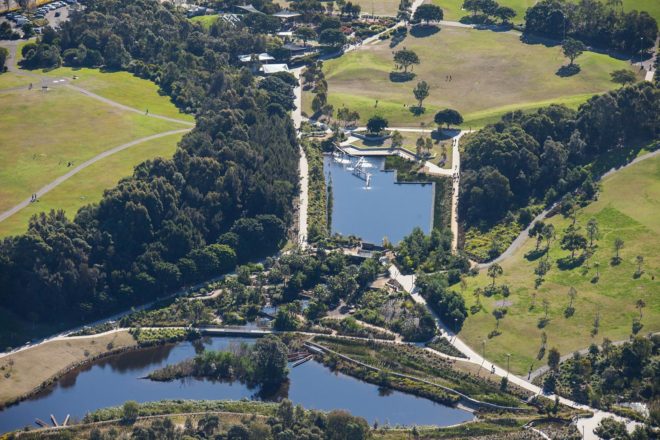 Sydney Park Water Re-Use Project, Turf Design Studio, Environmental Partnership, Sydney Park, Sydney, Australia, water, water issues, recycled water, reclaimed water, reused water, water reuse, reusing water, nature, park, landscape architecture, landscape design