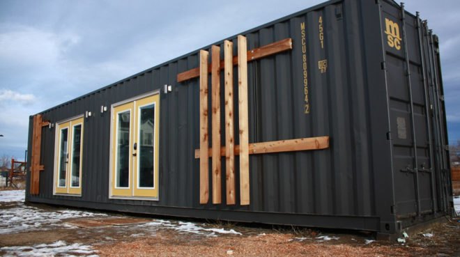 The Intellectual Tiny Home, container home, Colorado, tiny home, green architecture, prefab architecture, green design, compact homes, tiny spaces, storage space