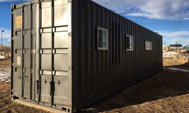 The Intellectual Tiny Home, container home, Colorado, tiny home, green architecture, prefab architecture, green design, compact homes, tiny spaces, storage space
