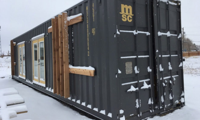 The Intellectual Tiny Home, container home, Colorado, tiny home, green architecture, prefab architecture, green design, compact homes, tiny spaces, storage space