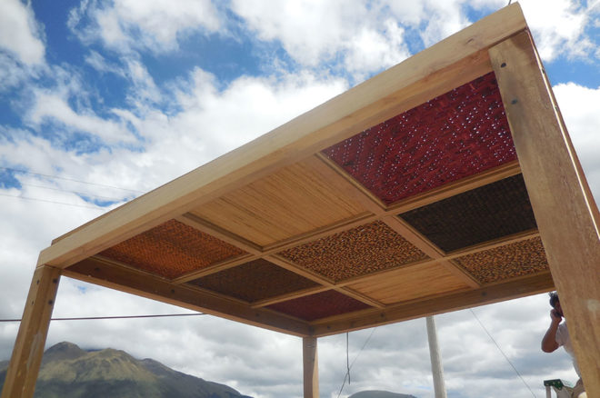 ecuadorian weaving, ecuadorian architecture, vernacular architecture, indigenous architecture, totora cube, Woven house in Ecuador, Archquid think-act tank, Totora's Cube, Ecuador, multi-use space, Totora plant, traditional weaving techniques, green architecture
