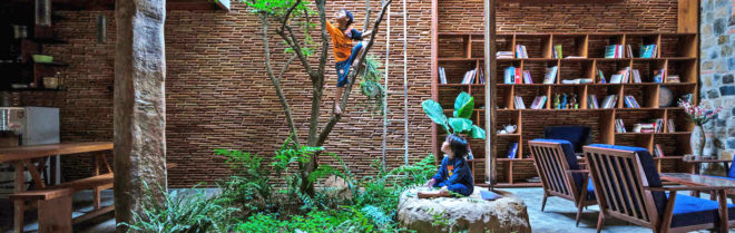 3 Atelier, green architecture, interior garden, natural ventilation, traditional architecture, traditional building materials, Uncle’s House, vegetables, Vietnam