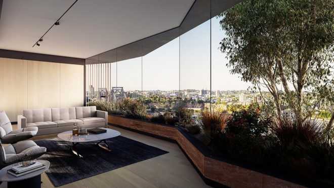 Walan Apartments, Walan Apartments by bureau^proberts, bureau^proberts, Cam Ginardi, GBW Developments, Brisbane, Australia, apartment, apartments, apartment building, apartment buildings, green apartment, green apartments, vertical forest, nature, tree, trees, shrubs, Kangaroo Point cliffs