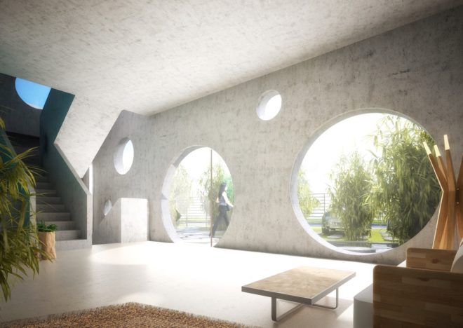 Y House by MVRDV, MVRDV in Tainan, Y House in Tainan, Feng Shui in architecture, concrete sculptural house, rooftop pool villa in Taiwan