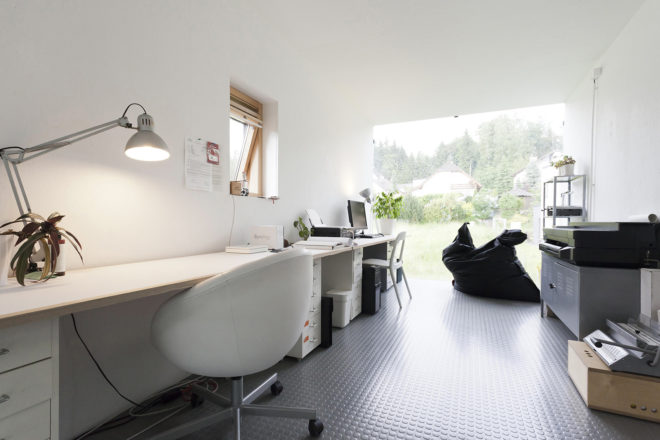 Japanese design, Zen Houses, Czech Republic, Liberec, twin cubic buildings, economy of space and materials, spatial economy, material economy, live and work studios Czech Republic, live and work cubes