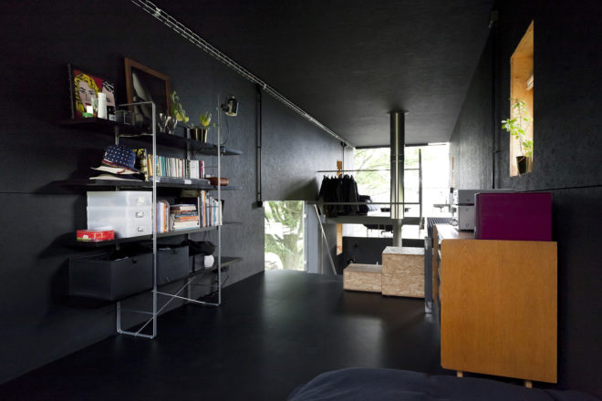 Japanese design, Zen Houses, Czech Republic, Liberec, twin cubic buildings, economy of space and materials, spatial economy, material economy, live and work studios Czech Republic, live and work cubes