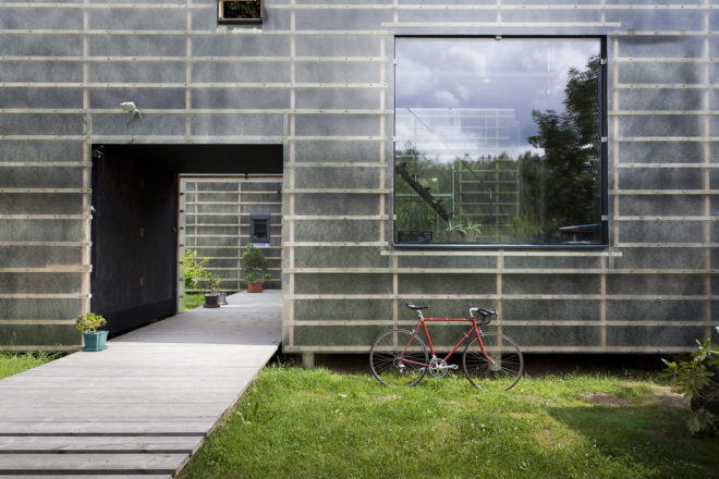 Japanese design, Zen Houses, Czech Republic, Liberec, twin cubic buildings, economy of space and materials, spatial economy, material economy, live and work studios Czech Republic, live and work cubes