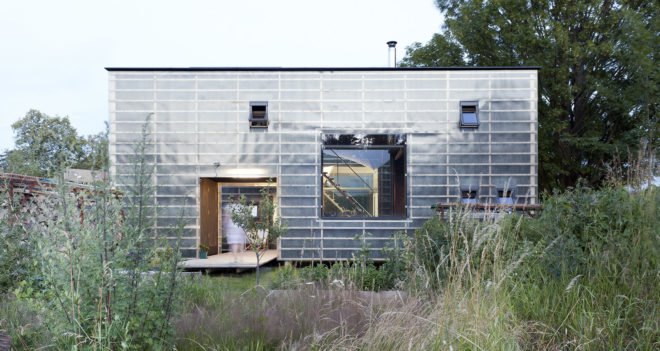 Japanese design, Zen Houses, Czech Republic, Liberec, twin cubic buildings, economy of space and materials, spatial economy, material economy, live and work studios Czech Republic, live and work cubes