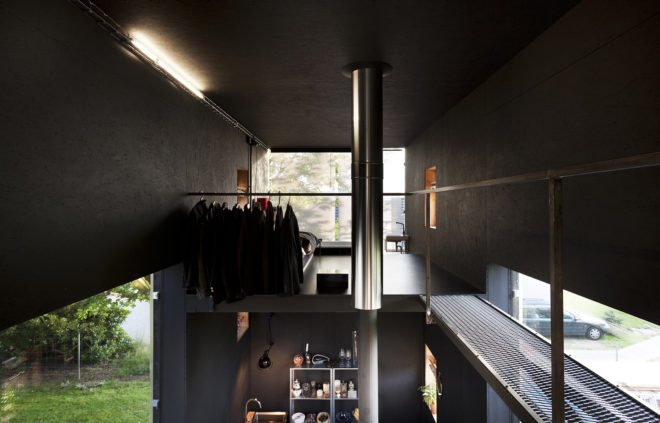Japanese design, Zen Houses, Czech Republic, Liberec, twin cubic buildings, economy of space and materials, spatial economy, material economy, live and work studios Czech Republic, live and work cubes