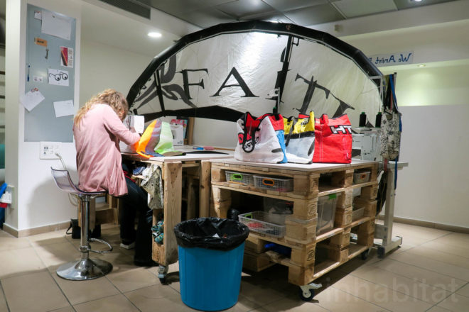 Made by A.I.R., A.I.R. in Israel, AIR in Tel Aviv, Act Inspire Restore social enterprise, social enterprises in Tel Aviv, sex trafficking nonprofit, upcycled pallet furniture, Abraham Hostel furniture, upcycled furniture in Tel Aviv, social impact business in Israel, reclaimed materials business in Tel Aviv