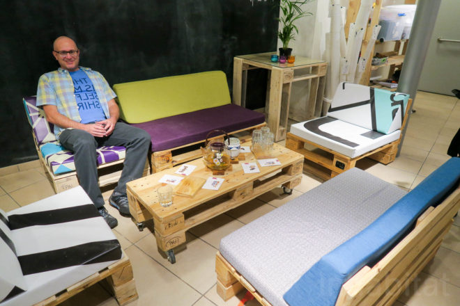 Made by A.I.R., A.I.R. in Israel, AIR in Tel Aviv, Act Inspire Restore social enterprise, social enterprises in Tel Aviv, sex trafficking nonprofit, upcycled pallet furniture, Abraham Hostel furniture, upcycled furniture in Tel Aviv, social impact business in Israel, reclaimed materials business in Tel Aviv