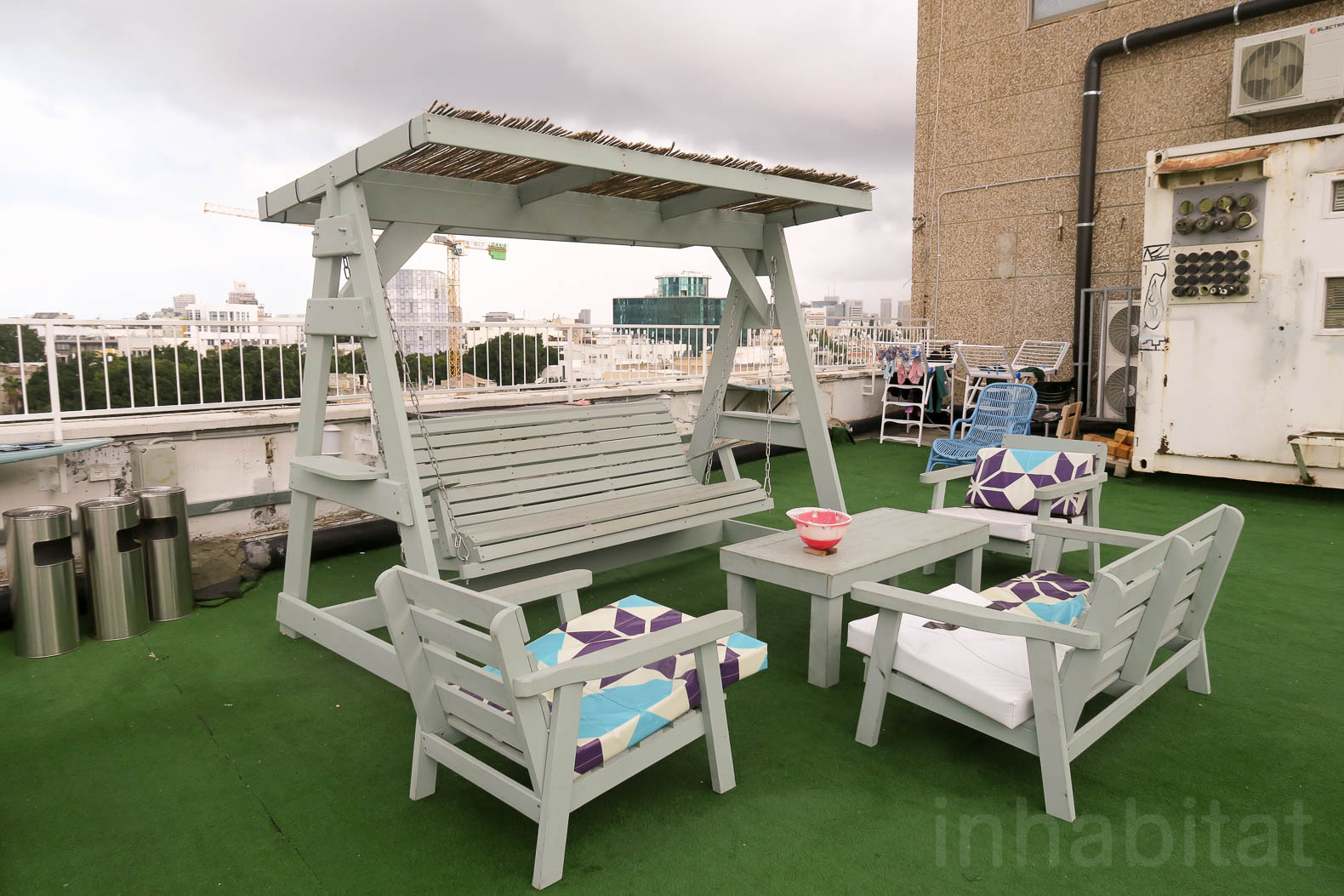 Made by A.I.R., A.I.R. in Israel, AIR in Tel Aviv, Act Inspire Restore social enterprise, social enterprises in Tel Aviv, sex trafficking nonprofit, upcycled pallet furniture, Abraham Hostel furniture, upcycled furniture in Tel Aviv, social impact business in Israel, reclaimed materials business in Tel Aviv