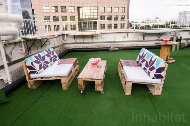 Made by A.I.R., A.I.R. in Israel, AIR in Tel Aviv, Act Inspire Restore social enterprise, social enterprises in Tel Aviv, sex trafficking nonprofit, upcycled pallet furniture, Abraham Hostel furniture, upcycled furniture in Tel Aviv, social impact business in Israel, reclaimed materials business in Tel Aviv