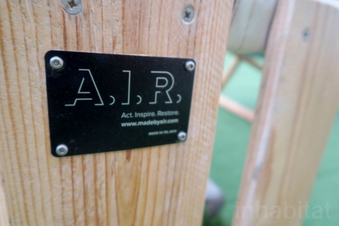 Made by A.I.R., A.I.R. in Israel, AIR in Tel Aviv, Act Inspire Restore social enterprise, social enterprises in Tel Aviv, sex trafficking nonprofit, upcycled pallet furniture, Abraham Hostel furniture, upcycled furniture in Tel Aviv, social impact business in Israel, reclaimed materials business in Tel Aviv