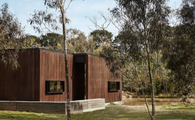 Balnarring Retreat by Branch Studio Architects, Balnarring Retreat in Victoria, flexible studio and retreat, murphy bed in a studio, Branch Studio Architects studio design,