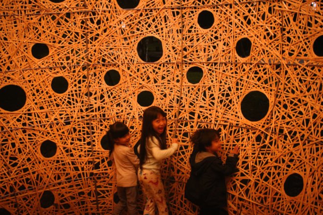 Beside by Cheng-Tsung Feng, Beside art installation in Hsinchu, bamboo art installation, bamboo art sculpture in taiwan, contemporary bamboo weaving, bamboo weaving sculpture, Cheng-Tsung Feng art, Cheng-Tsung Feng bamboo weaving, Beside in Teng Yu-Hsien Music Culture Park