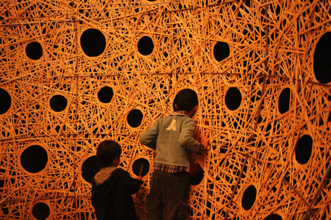 Beside by Cheng-Tsung Feng, Beside art installation in Hsinchu, bamboo art installation, bamboo art sculpture in taiwan, contemporary bamboo weaving, bamboo weaving sculpture, Cheng-Tsung Feng art, Cheng-Tsung Feng bamboo weaving, Beside in Teng Yu-Hsien Music Culture Park