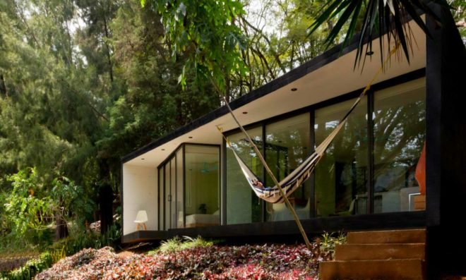 Tepoztlan Bungalow, Cadaval & Solà-Morales, temporary shelters, bungalow designs, mexico bungalows, off grid getaways, tiny homes, green design, nature-inspired design, sustainable design, mexican architecture, shelter design