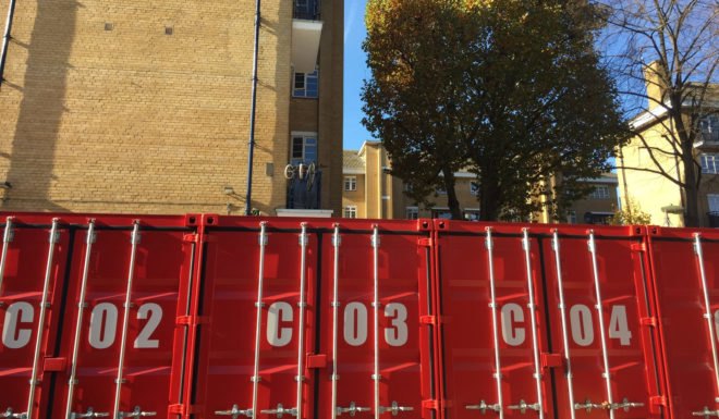 CargoTek, Cobblers Thumb Development, London, emergency housing, temporary housing, shipping containers, semi-permanent, affordable housing, green architecture, prefab, emergency housing