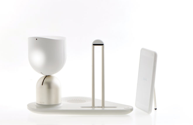 ElliQ, Intuition Robotics, Yves Behar, robot companion, house robot, seniors, senior citizens, assistive technology, London Design Museum, AI, artificial intelligence